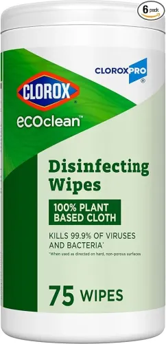Clorox EcoClean Disinfecting Wipe 6/75