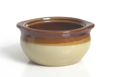 Onion Soup Crock Two Tone 12 oz.